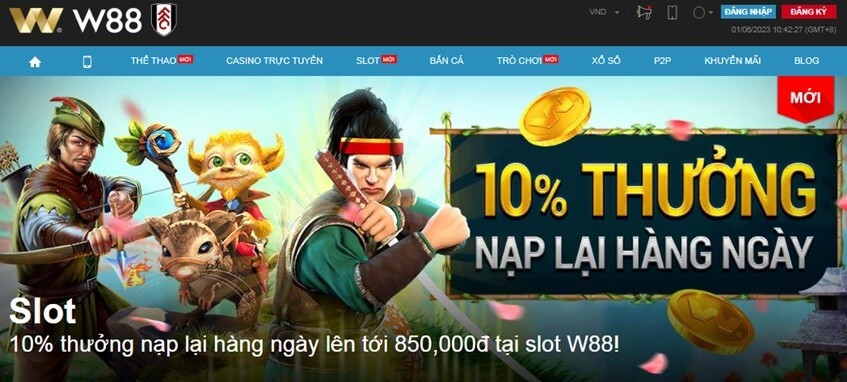 Tiền thưởng casino W88