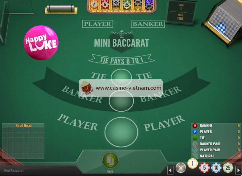 Mini Baccarat tại HappyLuke